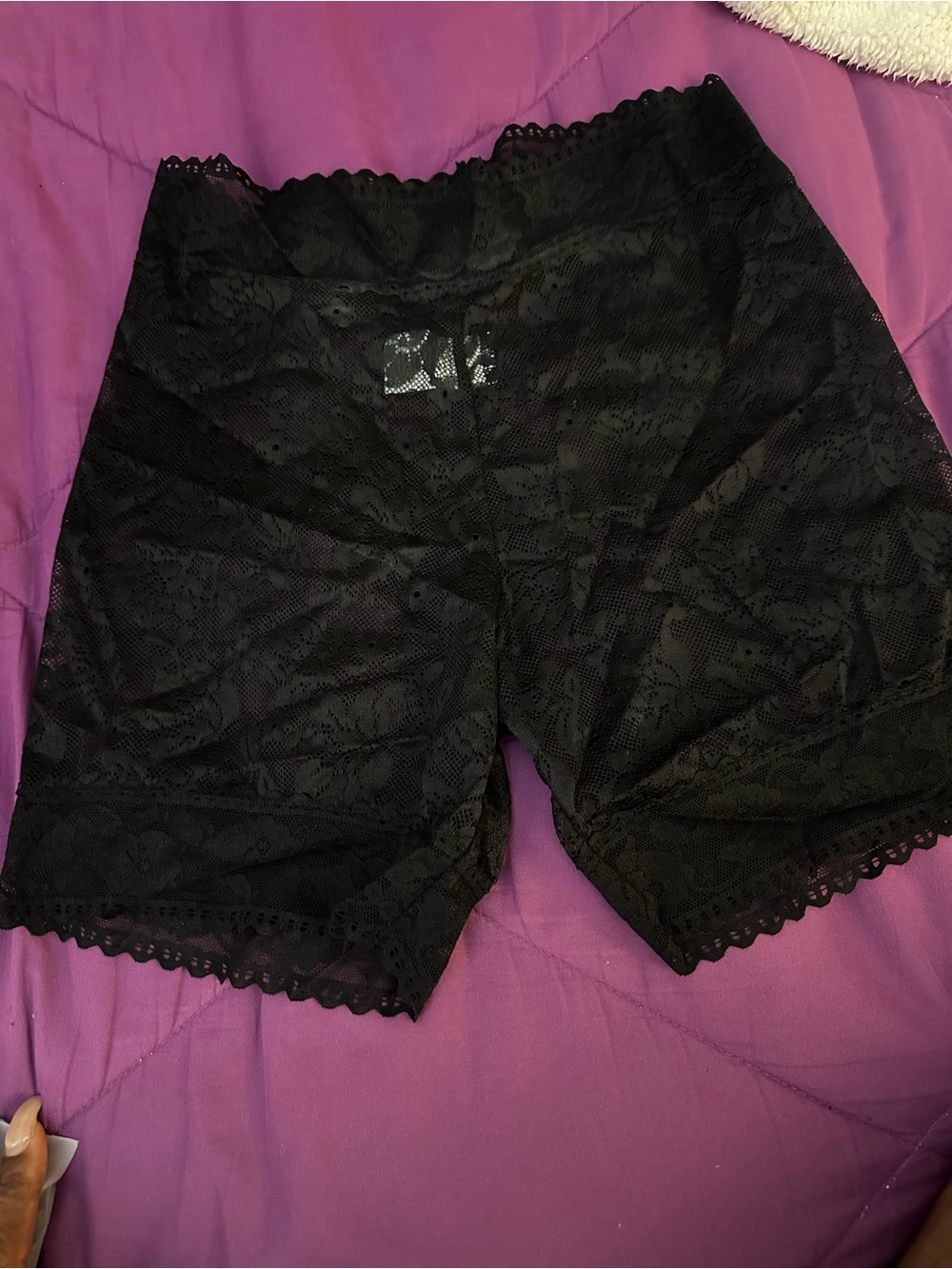 Black Lace Shapewear Shorts - Women